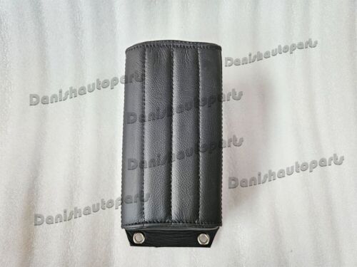 BLACK LEATHER VERT RIB CHOPPER SOLO SEAT & PILLION PAD TUCK & ROLL HARLEY BOBBER - Picture 20 of 23