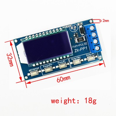 PWM Pulse Number Frequency Duty Cycle Adjustable Generator Module Square Wave