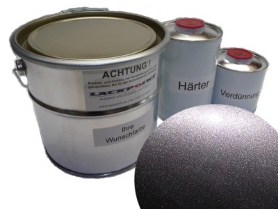 3 Liter Set 2K Bootslack Platinium Grey Metallic Yachtlack Lackpoint Glanz neu