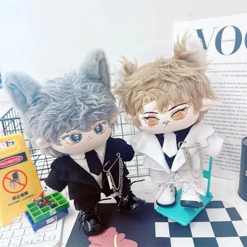 VETEMENTS Per Peluche Bambola Giocattolo 20cm Cappotti Camicie Pantaloni Vestiti Vestiti Vestire 5 Tute