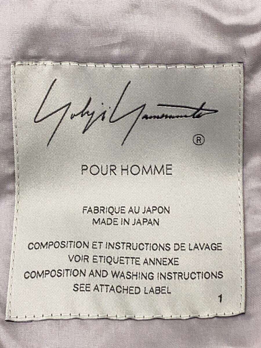 yohji yamamoto POUR HOMME SHAWL COLLAR HELL PRINT DRESS/1/Silk/GRY