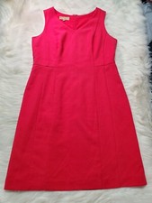 Talbots Women's Petite Size 10P Sleeveless Sheath Dress Pink Lined Career BBB-13