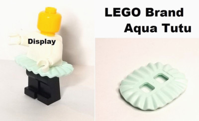 LEGO Minifigure Blue Light Aqua Dance Skirt Fluffy Musician Coachella Dress