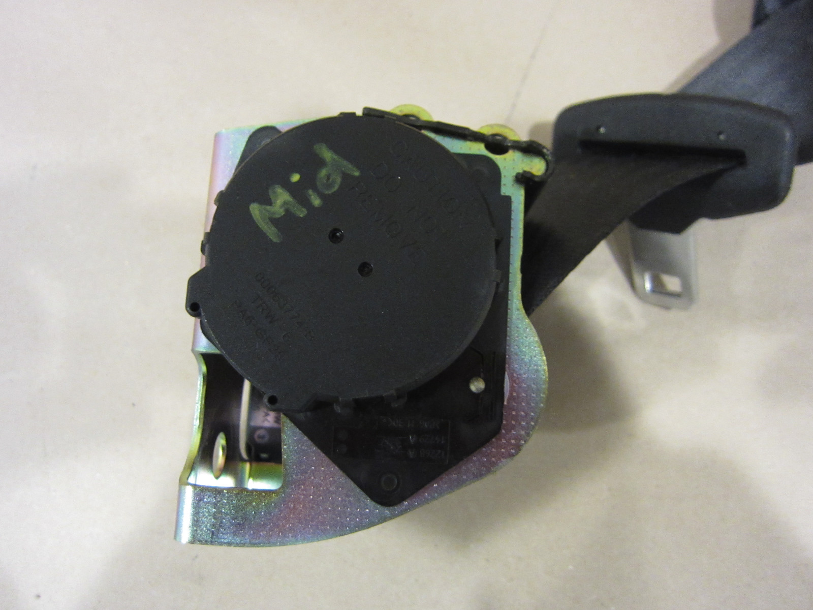 Maserati Quattroporte...Central Rear Seat Belt...Part# 66948400