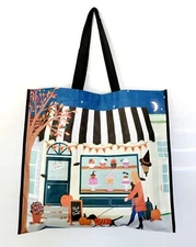 Halloween Dog Bats Bakery Pastries Reusable Tote Gift HomeGoods Shopping Bag