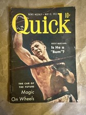 Quick Magazine May 12, 1952 Rocky Marciano: Is He A “Bum”?