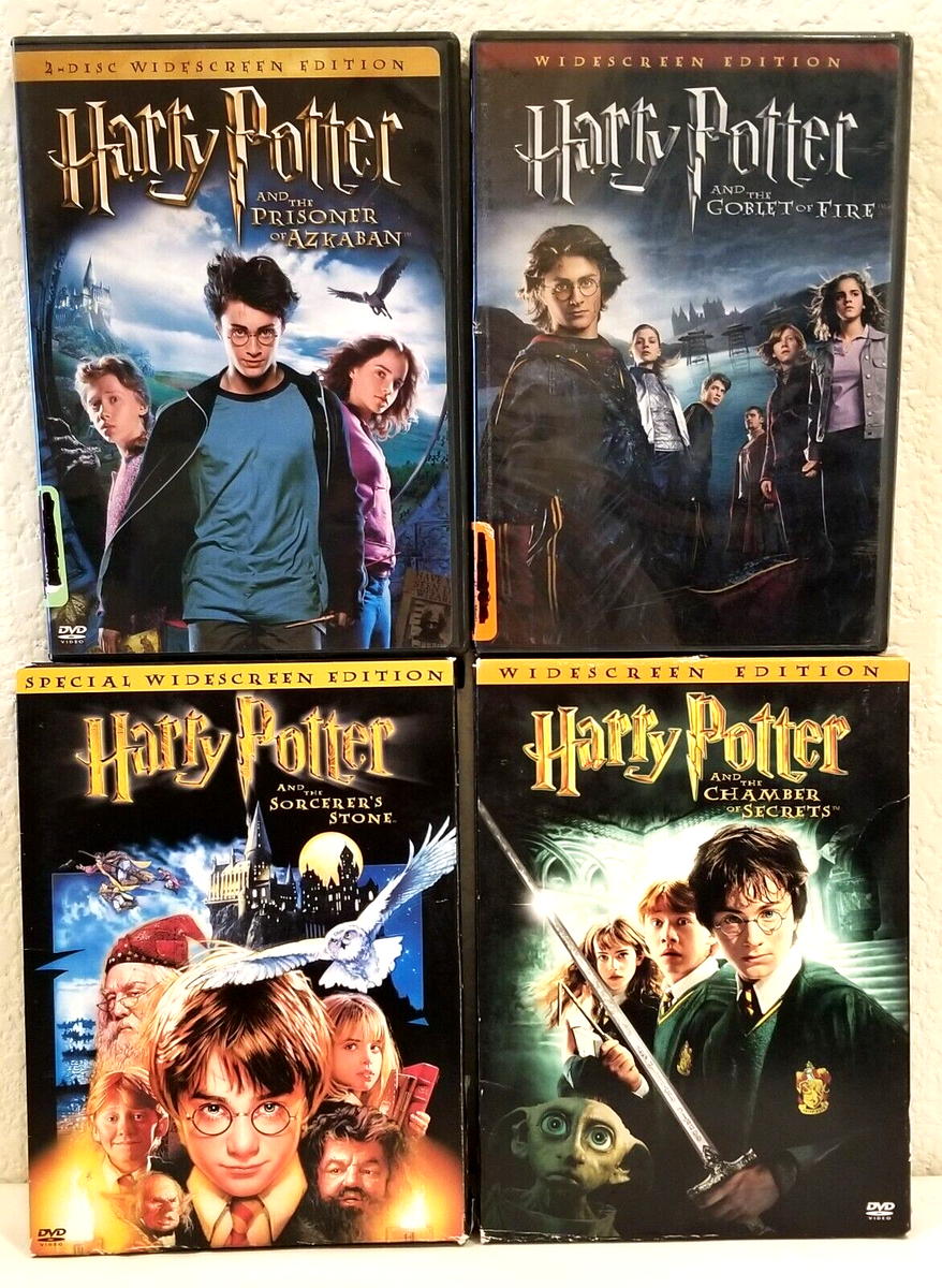 Harry Potter Lot of the First 4 Movies on DVD Excellent Condition