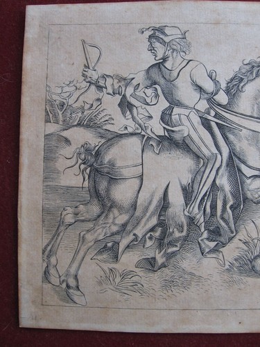 Alois Petrak: The Great Courier 1845/The Great Courier Print Copperplate Dürer - Picture 2 of 5