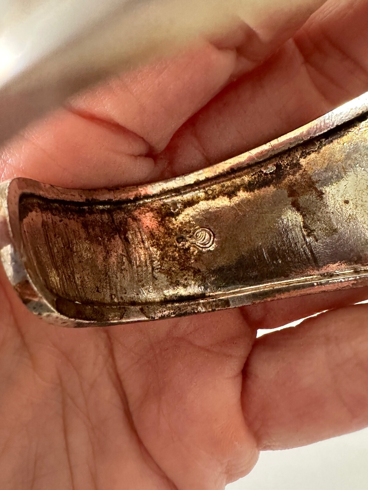 Elephant Bangle Cuff Wide Statement  Bracelet Sil… - image 9