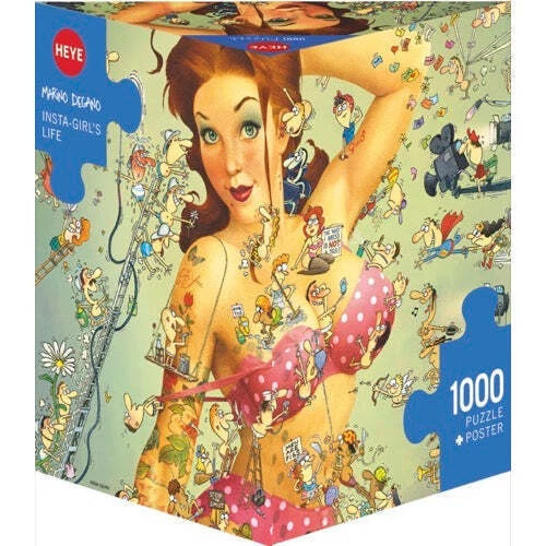 Heye 1000pc Degano Insta-Girl's Life Jigsaw Puzzle - Picture 1 of 1