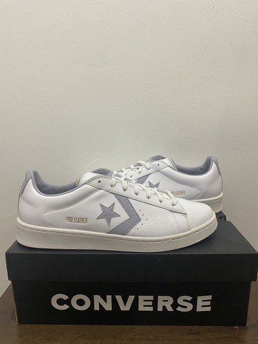 Converse Pro Leather Ox 170360C Men\u0026#039;s White/Gravel White Trainer Shoes  Size 11.5 | eBay