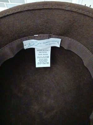 Women’s Filippo Catarzi NWT Gray Wool Bucket Hat with Brown Trim – Made in Italy Filippo Catarzi | Accessories | Filippo Catarzi Bucket Hat  main image 4