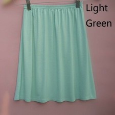 Lady Cotton Blend Underskirt Elastic Waist Solid Petticoat Underdress Casual New