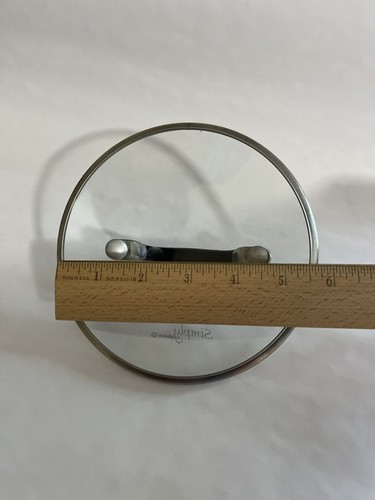 Simply Calphalon 6” Pot Pan Lid Glass & Silver Tone Black Handle - Picture 5 of 8