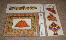 Cock-A-Doodle Design Page Frames, Topper  Pieces Thanksgiving Turkey/Pumpkin
