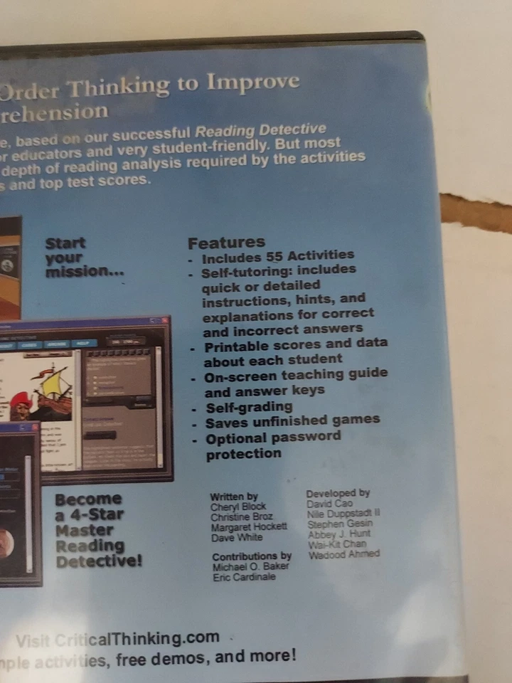New Math Detective A1 Thinking Reading Writing Mathematics CD-Rom Grades 5-6#191 - Image 4 of 4