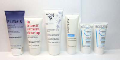 ASSORTED 6 PCS- TRAVEL SIZE MOISTURIZERS & SKIN MASKS