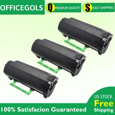 3PK Toner Compatible for Lexmark 50F1000 MS315dn MS312dn MS415dn MS410dn MX611dh