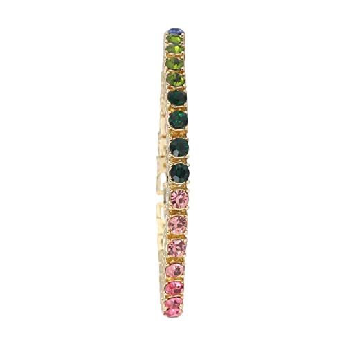 CHARLES RAYMOND Women's Baguette Cut Rainbow Watch combs of you choices. - Picture 33 of 63