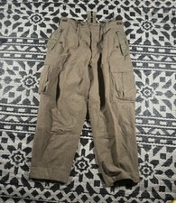 Vintage Vietnam War Era Schwarz Passau Wool German Military Cargo Pant 60s Green