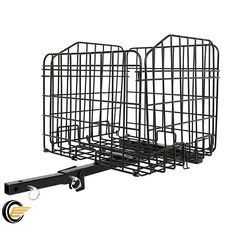 New For Most Mobility Scooters Sturdy Steel Black Folding Rear Basket Accessory