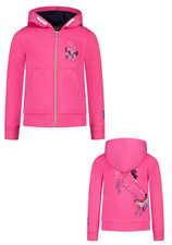 SALT AND PEPPER Mädchen Sweatjacke Pferde Stickerei Pailletten gr 104 / 110 pink