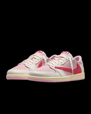 travis scott jordan 1 low tropical pink