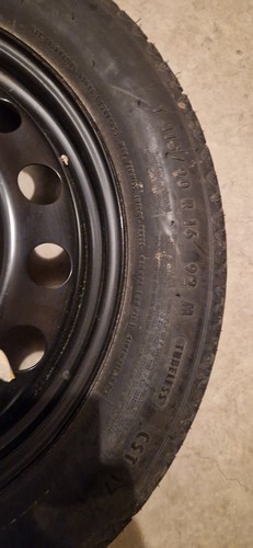 Reserverad Ersatzrad BMW 3er E46 Notrad 3.00BX16 ET:32 Stahl schwarz 6750006 - Bild 8 von 10