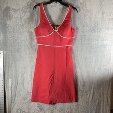 VTG R&K Originals Women's Dress 16 P Babydoll Pin Up Bow Petite Rockabilly Pink