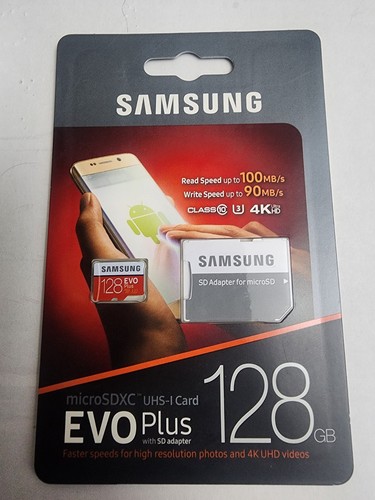 Samsung EVO Plus 128GB microSDXC UHS-I Card with SD Adapter Waterproof
