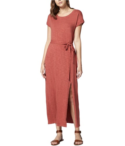 Sanctuary Clothing Womens Belted Shirt Dress, terracotta, XS