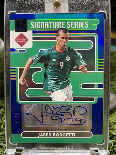 Panini Donruss Road to Qatar Signature Series Blue Jared Borgetti /99