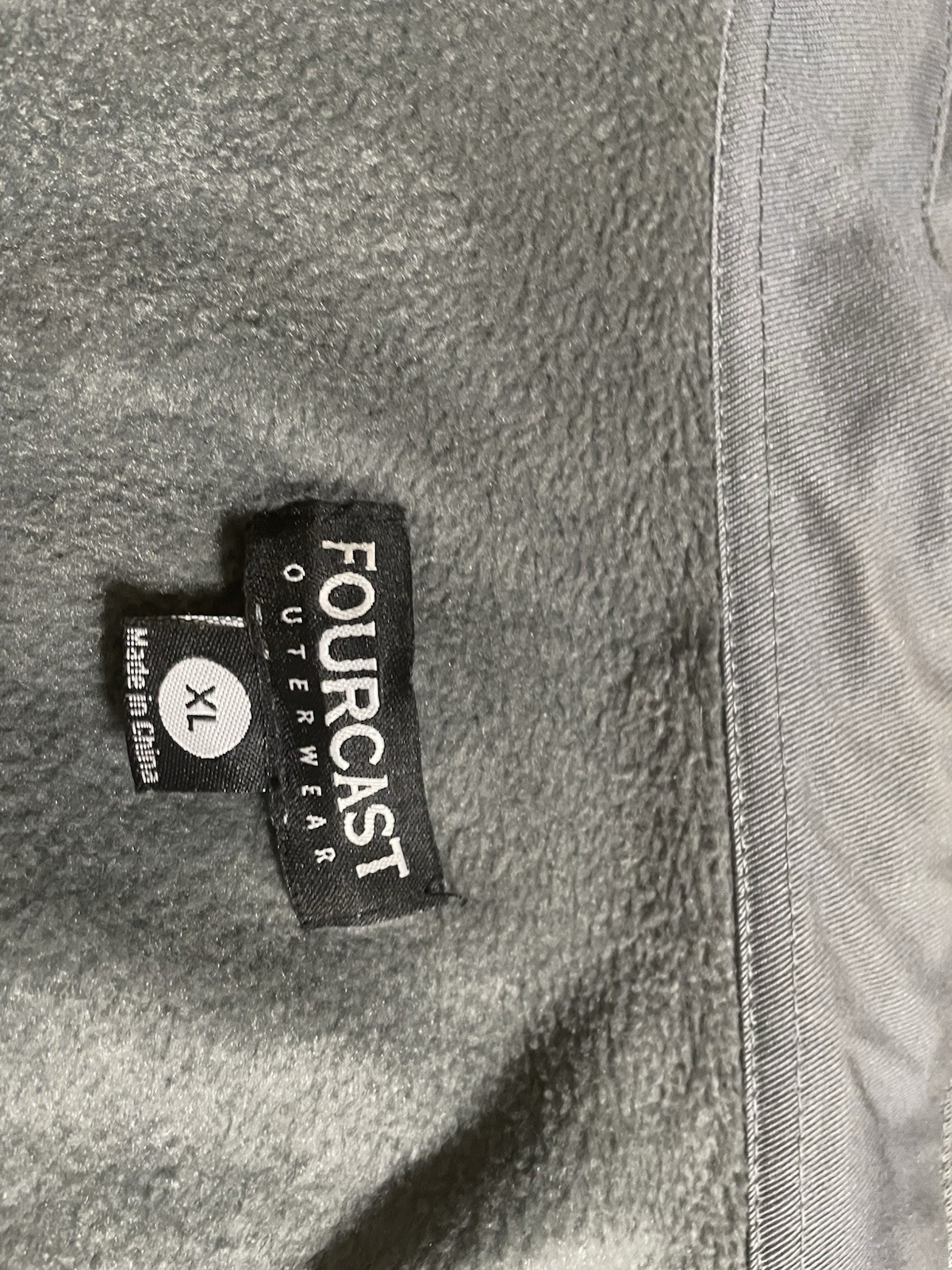 Work Jacket -Forecast outerwear Gray Solid Button… - image 3