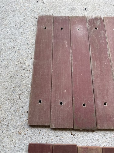 12 Vintage Redwood Replacement Slats Lawn Patio Deck Chair WOODEN SLATS Hardware - Picture 3 of 3