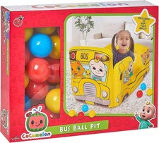 CoComelon Ball Pit School Bus Kids Inflatable Toy with Balls