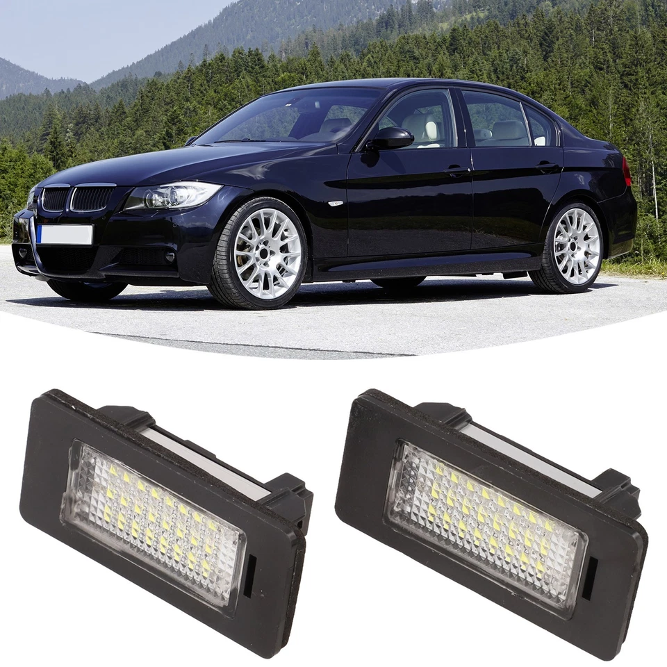 2pcs License Plate Number Lights 24LED No Errors E70 E39 F30 E60 E61 E93 - Image 3 of 4