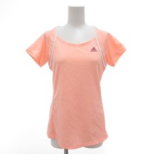 adidas Good Condition T-shirt Cut and Sew M Short Sleeve Logo Pink /AE  GY06