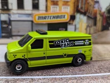 2025 CITY DRIVERS V Exclusive FORD PANEL VAN 🤢 green;TOXIC TANK🤢Matchbox LOOSE