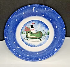 Nikko Winter Wonderland Deb Mores Christmas Holiday Serving Bowl  9.25"