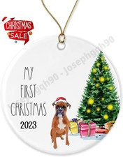 Boxer Ornament - Pet Ornament - Christmas Ornament Gift for Dog Lovers.