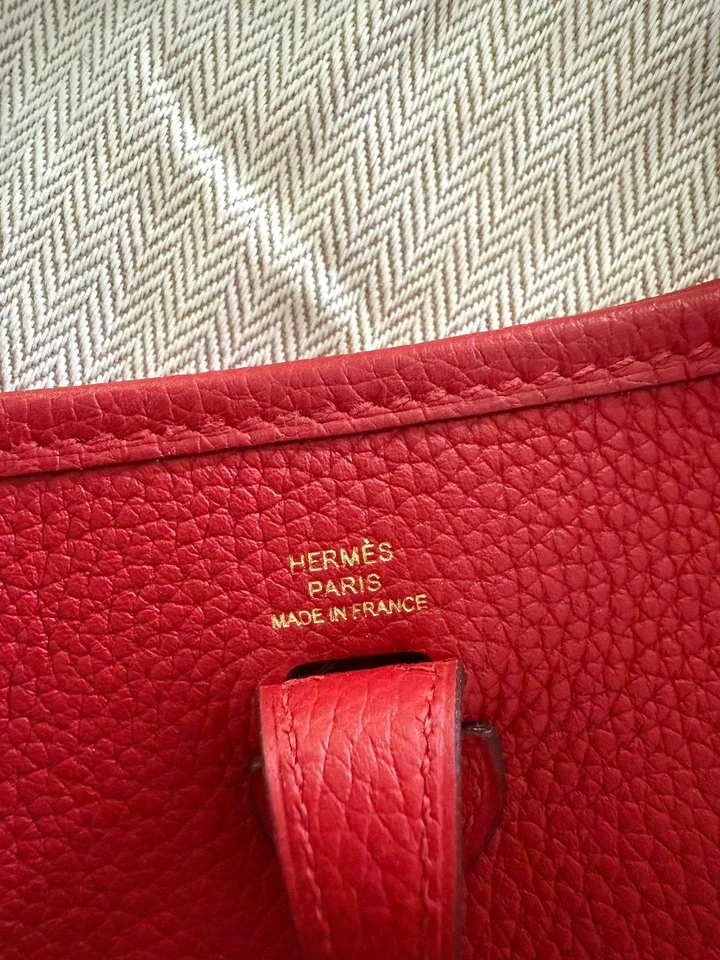 Autenticado Hermes Mini Evelyn Azul Marinho Estado Quase Novo com recibo - Imagem 4 de 4