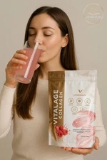 Vitalage COLLAGEN by Vitalhealth Raspberry Flavor