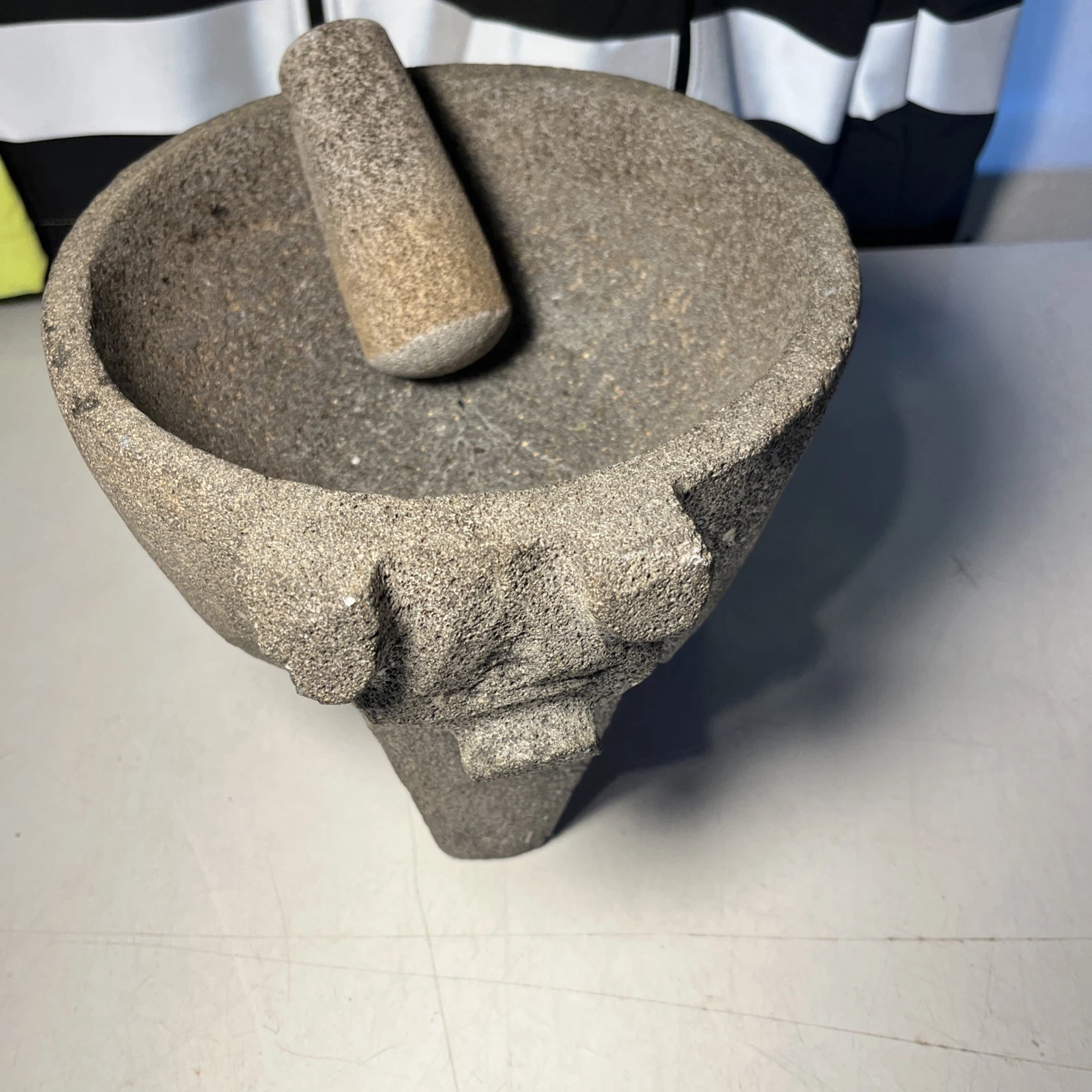 Molcajete/Tejolote Authentic Mexican Mortar &Pestle Guacamole Salsa Maker 8" Pig