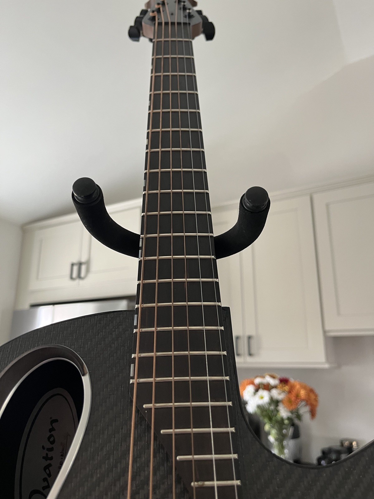 Ovation Adamas MD 80 cut-away mid-depth contour acoustic electric natural woven