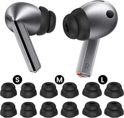 Delidigi 6 Pairs Ear Tips for Samsung Galaxy Buds3 Pro (2024), S/M/L 3 Sizes Dou