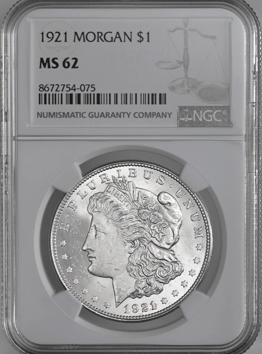 MS 62 Graded 1921 Year Morgan US Dollars (1878-1921) for sale | eBay