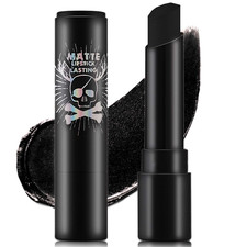 Black Matte Lipstick,Makeup Clown Eye Black Face Body Paint Stick for Baseball S