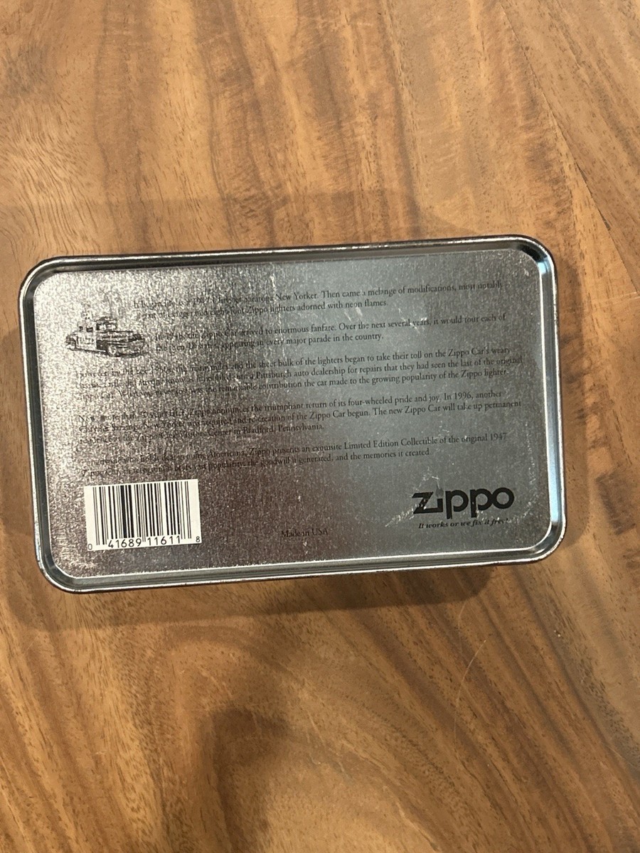 Zippo Lighter & Keychain Set Zippo Car Limited Edition Tin Box