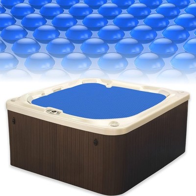 HeavyDuty 6x6 Foot Square Solar Hot Tub Cover  Heat Retaining Blanket