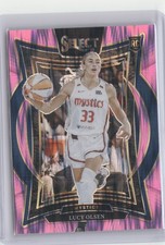 2025 Panini Select WNBA #40 Lucy Olsen Pink Flash Prizms